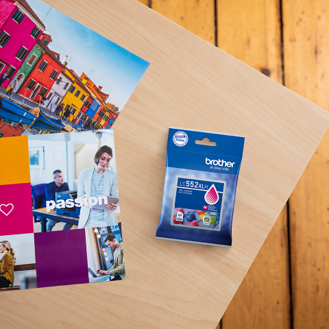 Cartuș de cerneală Brother LC552XLM original – Magenta [2]