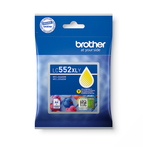 Cartuș de cerneală Brother LC552XLY original – Yellow