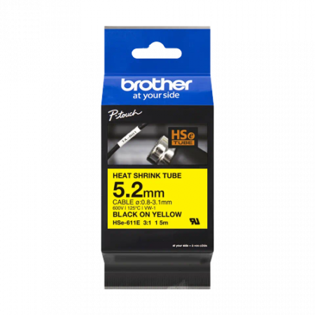 Casetă cu bandă pentru tuburi termocontractibile Brother HSE-611E [1]