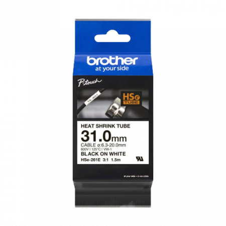Casetă cu bandă pentru tuburi termocontractibile Brother HSE-261E [1]