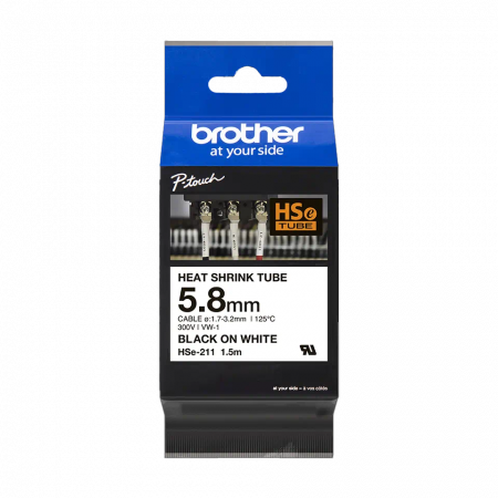Casetă cu bandă termocontractabilă originală Brother HSe-211 [1]
