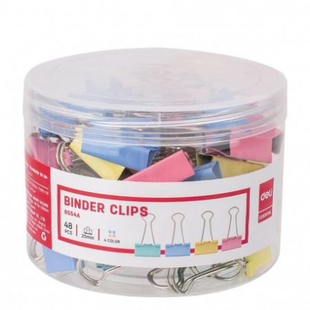 Agrafe / Clipsuri - Clips Hârtie25mm Color Deli