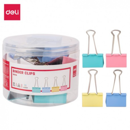 Agrafe / Clipsuri - Clips Hârtie 51mm Color Deli