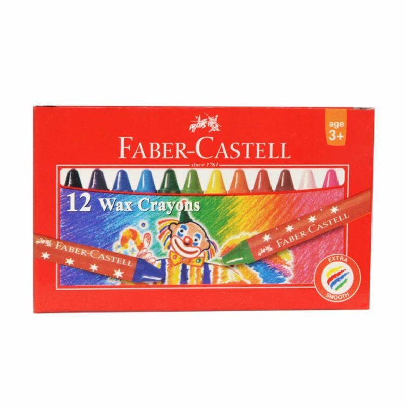Creioane Colorate - Creioane Cerate 12 Culori Faber-Castell