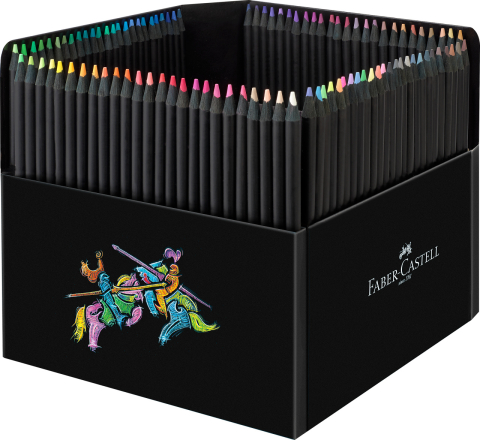 Creioane Colorate - CREIOANE COLORATE 100 CULORI BLACK EDITION FABER-CASTELL