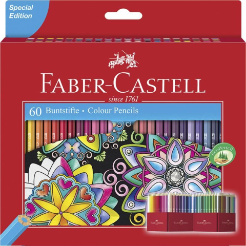 Papetărie / Birotică - CREIOANE COLORATE 60 CULORI EDITIE SPECIALA FABER-CASTELL