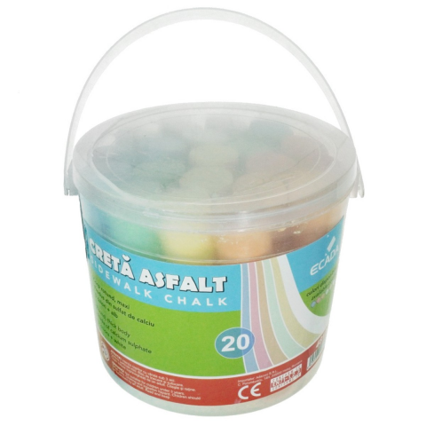 Papetărie / Birotică - Cretă de Asfalt 20buc/cutie Ecada