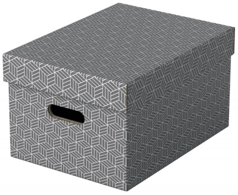 Papetărie / Birotică - CUTIE DEPOZIT ARE CU CAPAC 36*26*20CM GRI RECYCLED ESSELTE