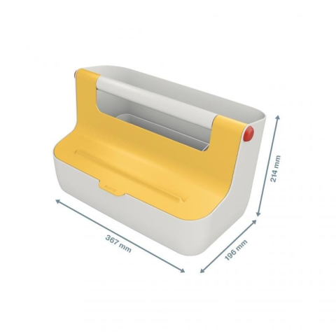 CUTIE PORTABILA CU ORGANIZATOR 36*19*21CM GALBEN CHIHLIMBAR COSY LEITZ [6]