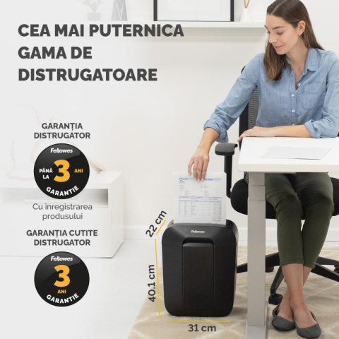 Distrugator Documente LX50 Cross-cut Fellowes [6]