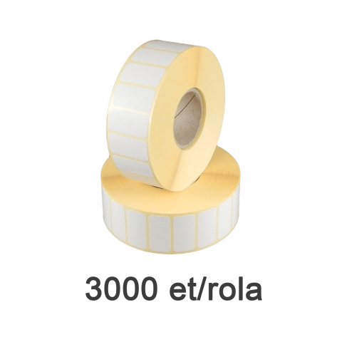 Role Termice și Riboane - Etichete Semilucioase 30X15mm X3000 ITG