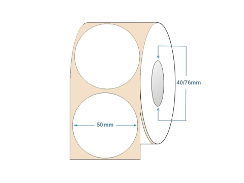 Consumabile - Etichete Termice Rotunde 50mm X1000 ITG