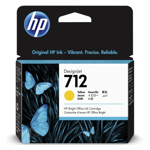 Flacoane Cerneală - HP 3ED69A Cartus cerneala yellow ORIGINAL HP 712