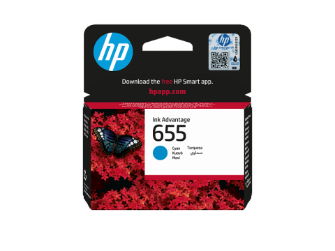 Flacoane Cerneală - HP CZ110AE Cartus cerneala cyan ORIGINAL HP 655