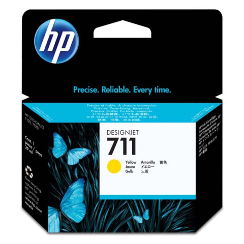 Flacoane Cerneală - HP CZ132A Cartus cerneala yellow ORIGINAL 711 Y