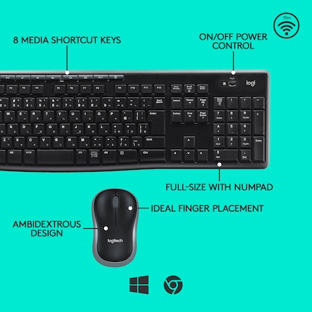 Kit Tastatura si Mouse Logitech Combo MK345 [2]