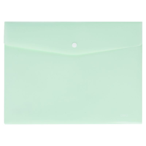 Papetărie / Birotică - Mapa Plastic Cu Buton A4 Vernil Pastel Deli