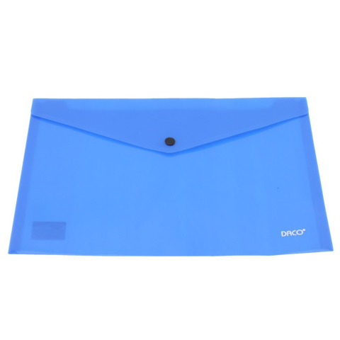 Mape - Mapa plastic plic cu capsa A5 Albastru DACO