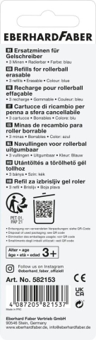 MINA ROLLER 0.7 MM ALBASTRA 3/SET ERASABLE EBERHARD FABER [2]