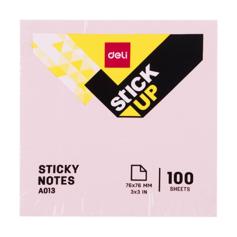 Notes Adeziv 76*76mm Div. Culori Pastel 100File Deli [7]