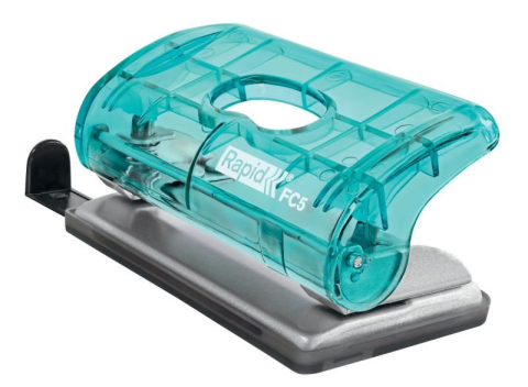 Papetărie / Birotică - PERFORATOR 10 COLI MODEL FC5 COLOUR BREEZE ALBASTRU RAPID