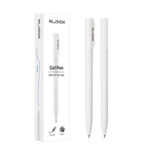 PIX CU GEL CU MECANISM 0.5MM ALBASTRU NUSIGN CORP ALB DELI [1]