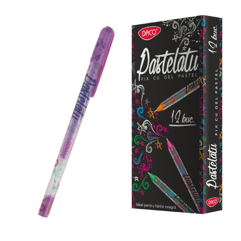 Papetărie / Birotică - Pix gel Pastelatu Mov 0.8 mm DACO