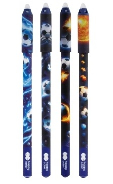 Papetărie / Birotică - Roller gel cu rescriere, 0.5 mm, albastru, Cosmo Ball Happy Color
