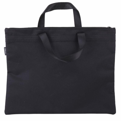 Papetărie / Birotică - Servieta Material Textil 2 Fermoare Neagra Deli
