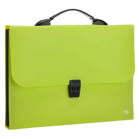 Mape - Servietă Plastic Deli DLEB40202 - 7 Compartimente și Maner Confortabil