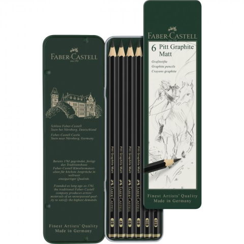 SET 6 BUC CREION GRAFIT MAT PITT FABER-CASTELL [2]