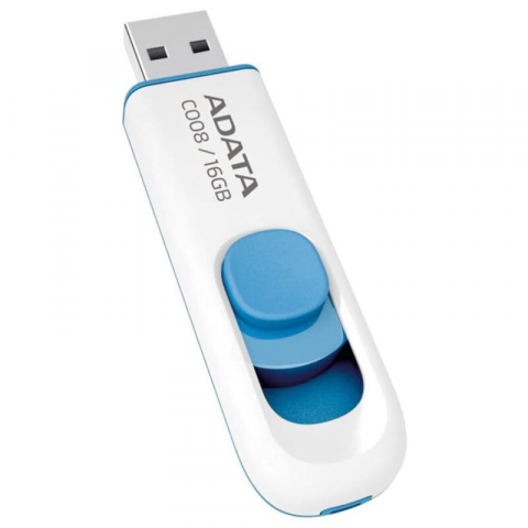Memorii USB - Stick Memorie Adata 16GB C008 White & Blue