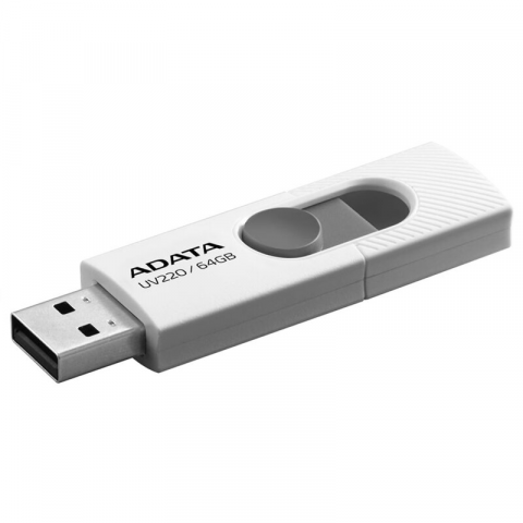 Memorii USB - Stick Memorie Adata 64GB UV220 White & Grey
