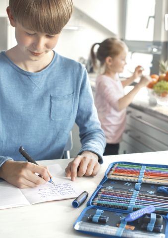 STILOU SCOLAR SCRIBOLINO ALBASTRU FABER-CASTELL [4]