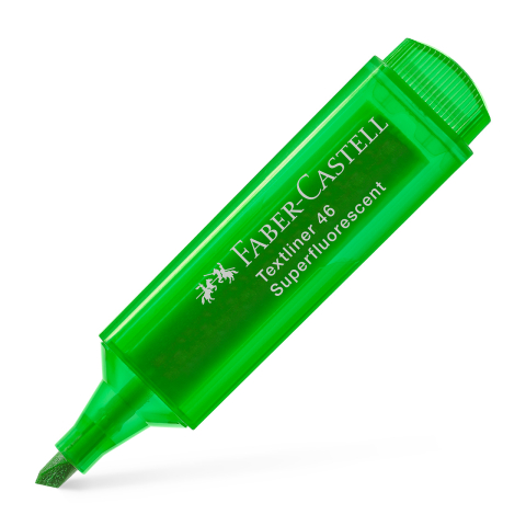Markere / Textmarkere - TEXTMARKER VERDE SUPERFLUORESCENT 1546 FABER-CASTELL