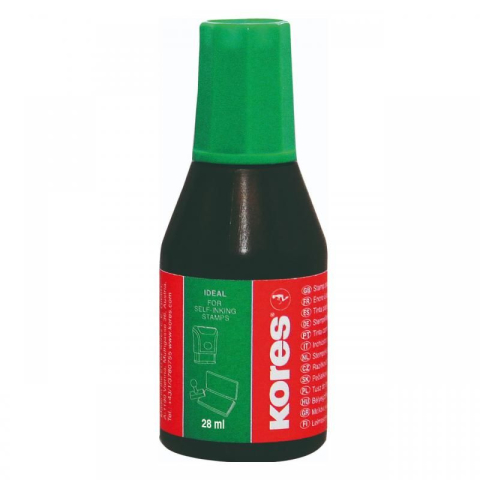Tuș Ștampile / Tușiere / Indigo - Tus Stampila Verde 28Ml Kores