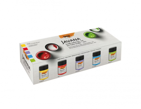 Papetărie / Birotică - Vopsea pentru textile deschise la culoare Javana XXL 5 buc x 50 ml KREUL