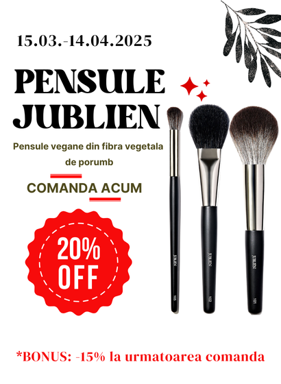 20% reducere pensule Jublien: 15 Mar - 14 Aprilie