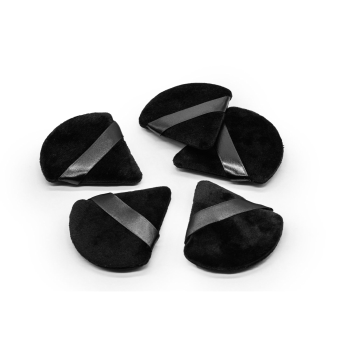 Buretel Triunghiular Machiaj, Design Ergonomic Negru, Aplicare Precisă, Lex Cosmetics [2]