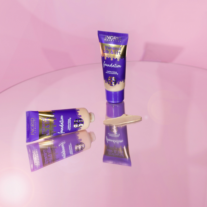 Fond de ten Mineral Silk & Lift Ingrid Cosmetics, 031 bej inchis, 30 ml [3]