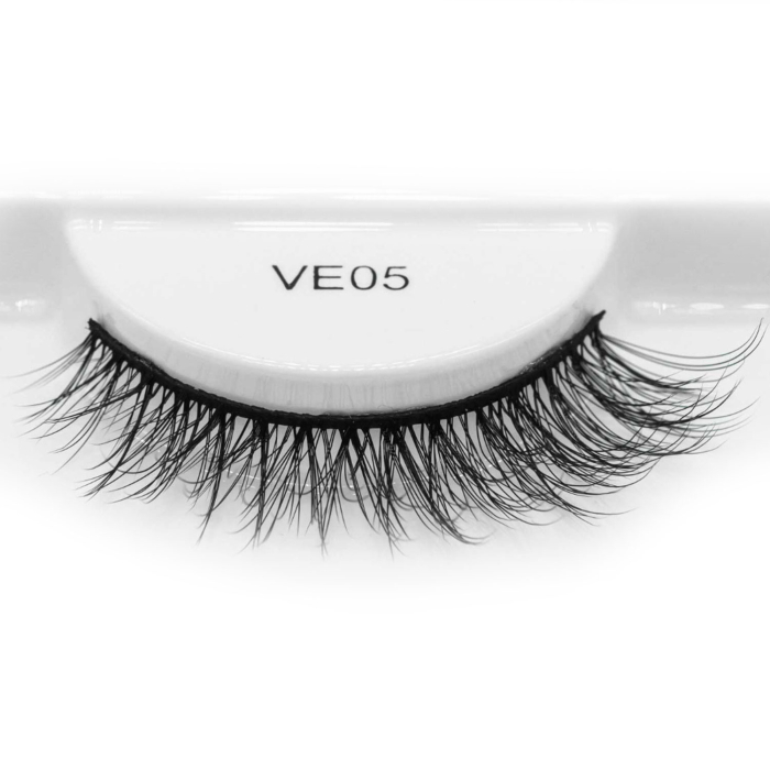 Gene False FAUX MINK VE 05, Fibre PBT Premium, Bandă Neagră Flexibilă, Lex Cosmetics [2]