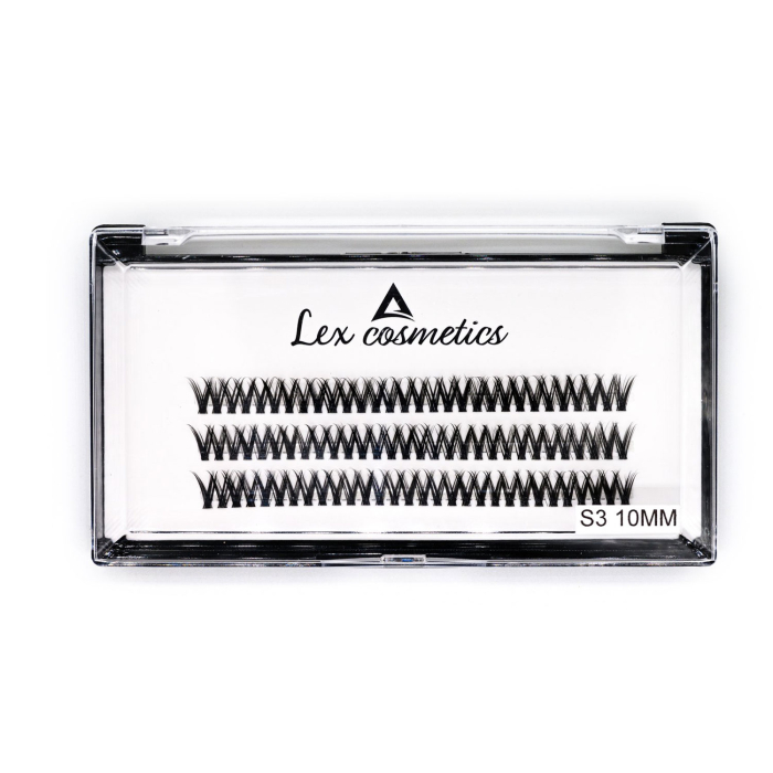 Gene False S3 10mm, Formă V Versatilă 3D, Negru Intens Perfect, Lex Cosmetics [1]