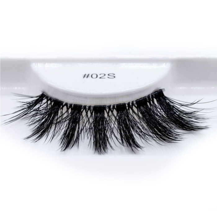 Gene False Soft Band 02S, Faux Mink Extravagante, Smocuri Negre Lungi, Lex Cosmetics [2]