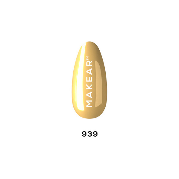 Lac de unghii semipermanent Colectia de Toamna Makear, 939 Auriu, 8 ml [2]