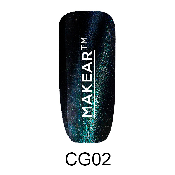 Lac de unghii semipermanent Galaxy Cat Eye Makear, GC02, 8 ml [2]