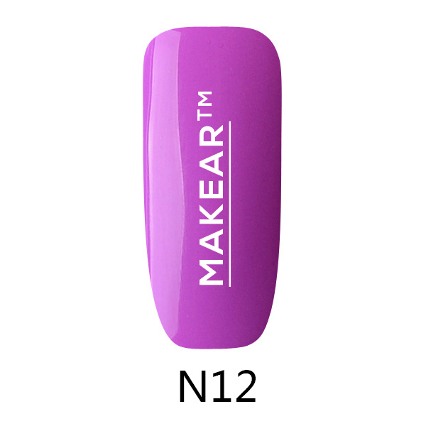 Lac de unghii semipermanent neon Makear, N12 mov, 8 ml [2]