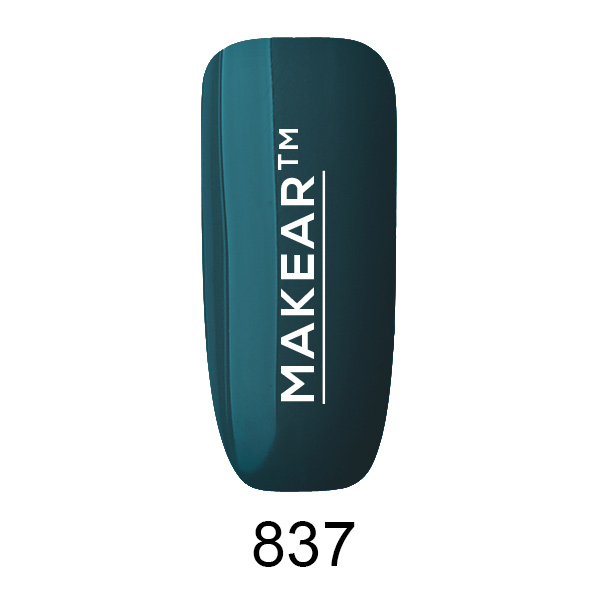 Lac de unghii semipermanent Special Edition Makear, 837 albastru, 8 ml [2]