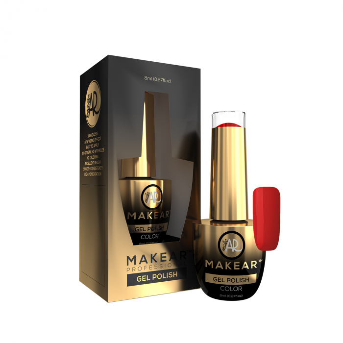 Lac de unghii semipermanent Special Edition Makear, 846 rosu, 8 ml [1]