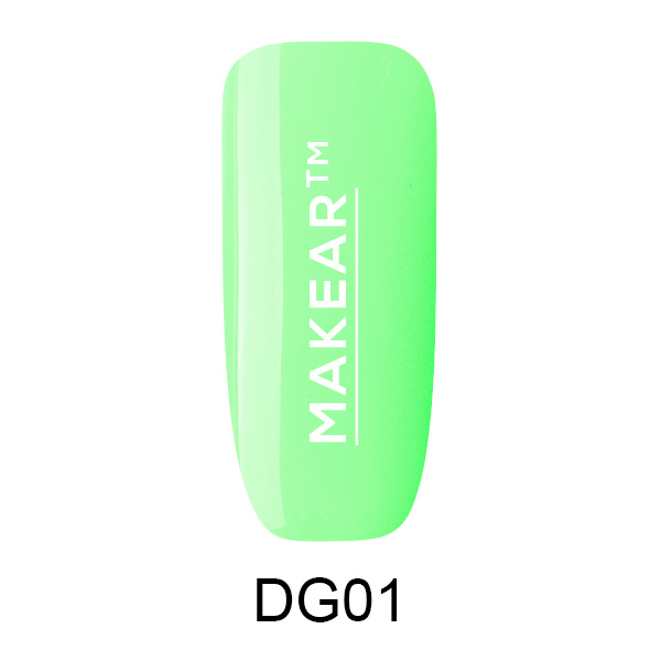 Lac de unghii semipermanent Sweet&Tasty Makear, DG01 Verde deschis, 8 ml [2]