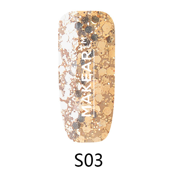 Lac de unghii semipermanent UV Diamond Makear, S03, 8 ml [2]